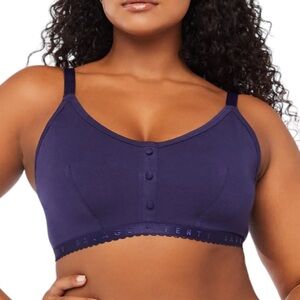 Savage X Fenty Cotton Jersey Bralette Navy Sz 1X